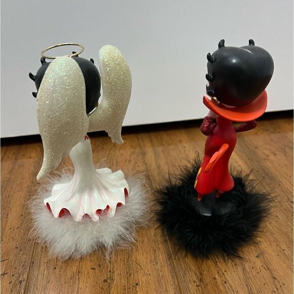 Betty boop angel and devil bobble heads figurine statue - Picture 3 of 11
